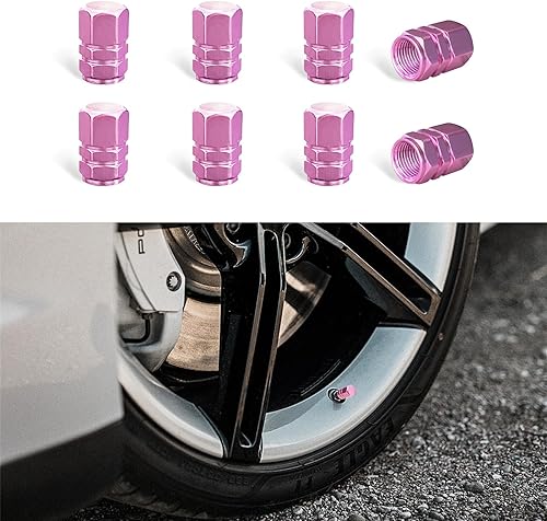 8 tapas para válvulas de neumáticos de automóvil, cubiertas de aleación de aluminio con anillo de goma, resistentes a la corrosión, herméticas a disponible en Yaxa Venezuela