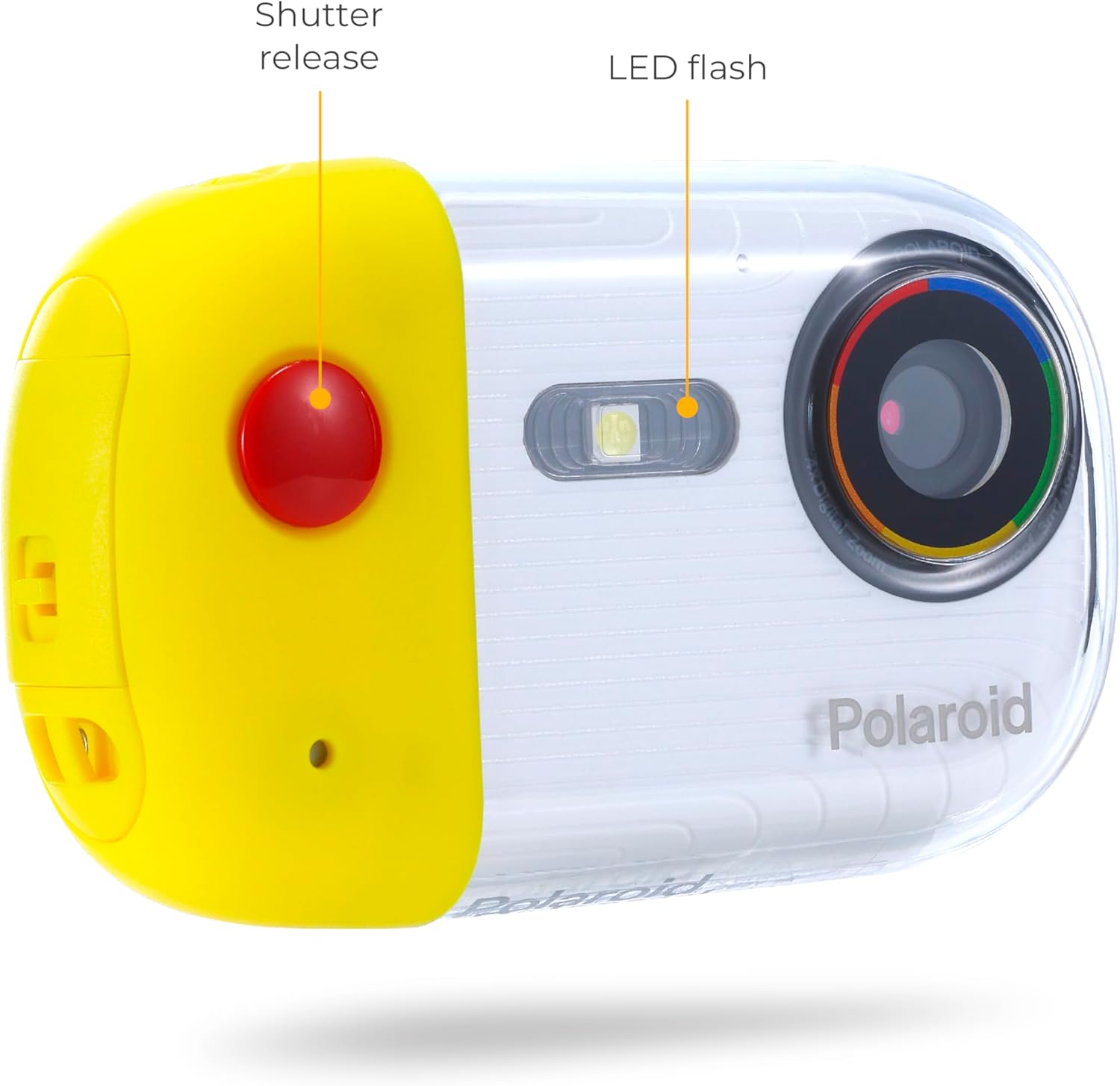 Polaroid Underwater Camera - 18MP 4K UHD, Waterproof for Snorkeling & Diving with LCD Display, USB Rechargeable