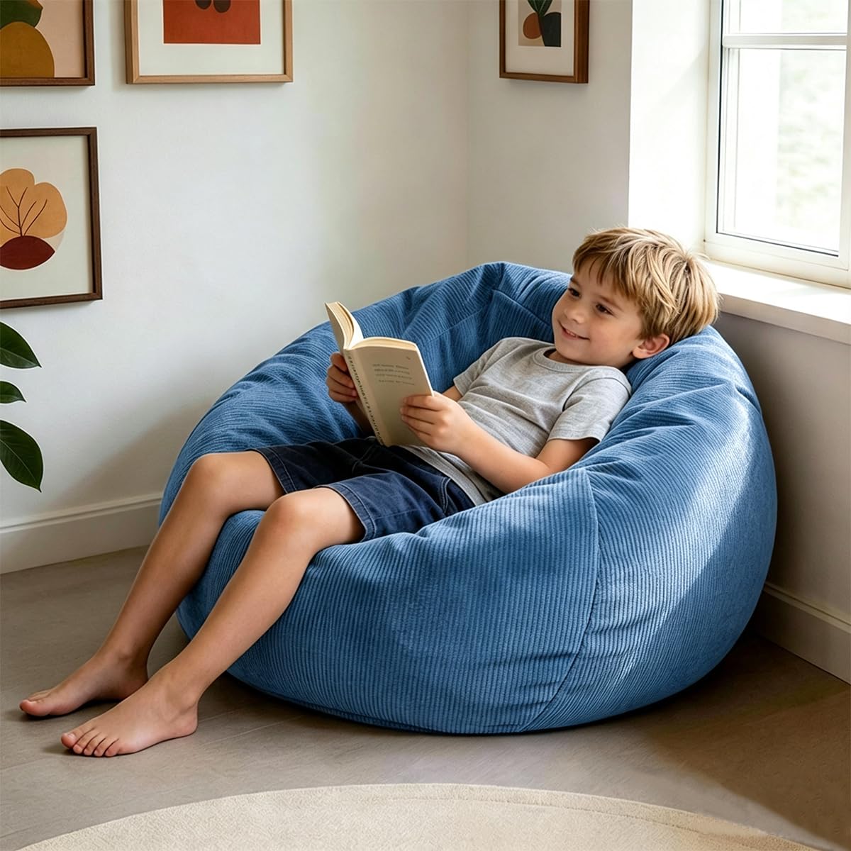 LPMOERA 3FT Memory Foam Bean Bag