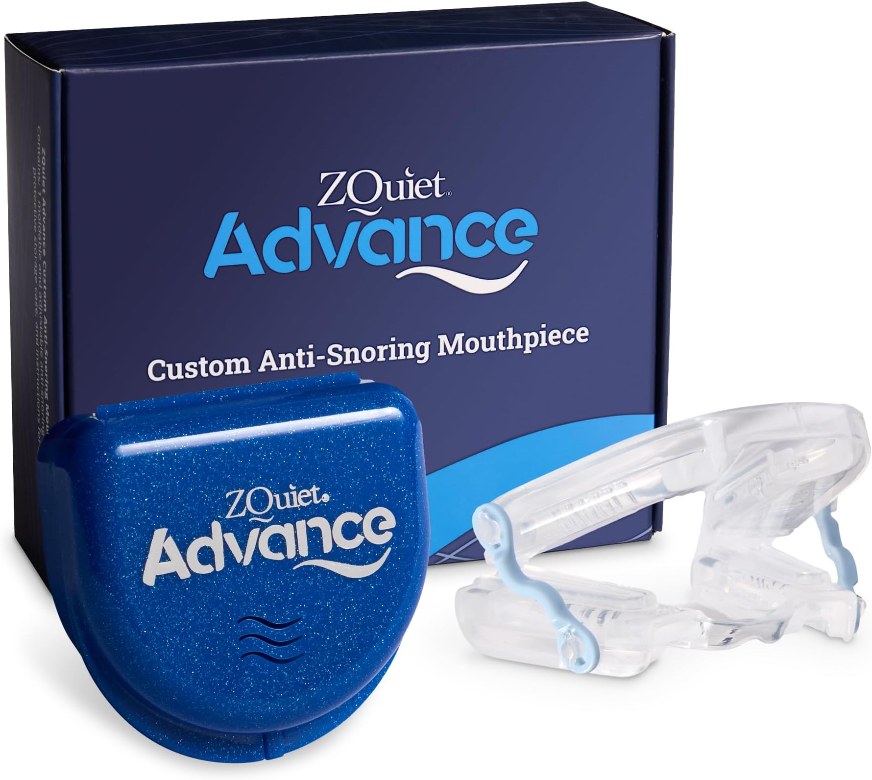 - Advance, Custom Anti-Snoring Mouthpiece, Adjustable Mouthguard with 4 Jaw Advancement Sizes, Slim & Low-Profile, Clear