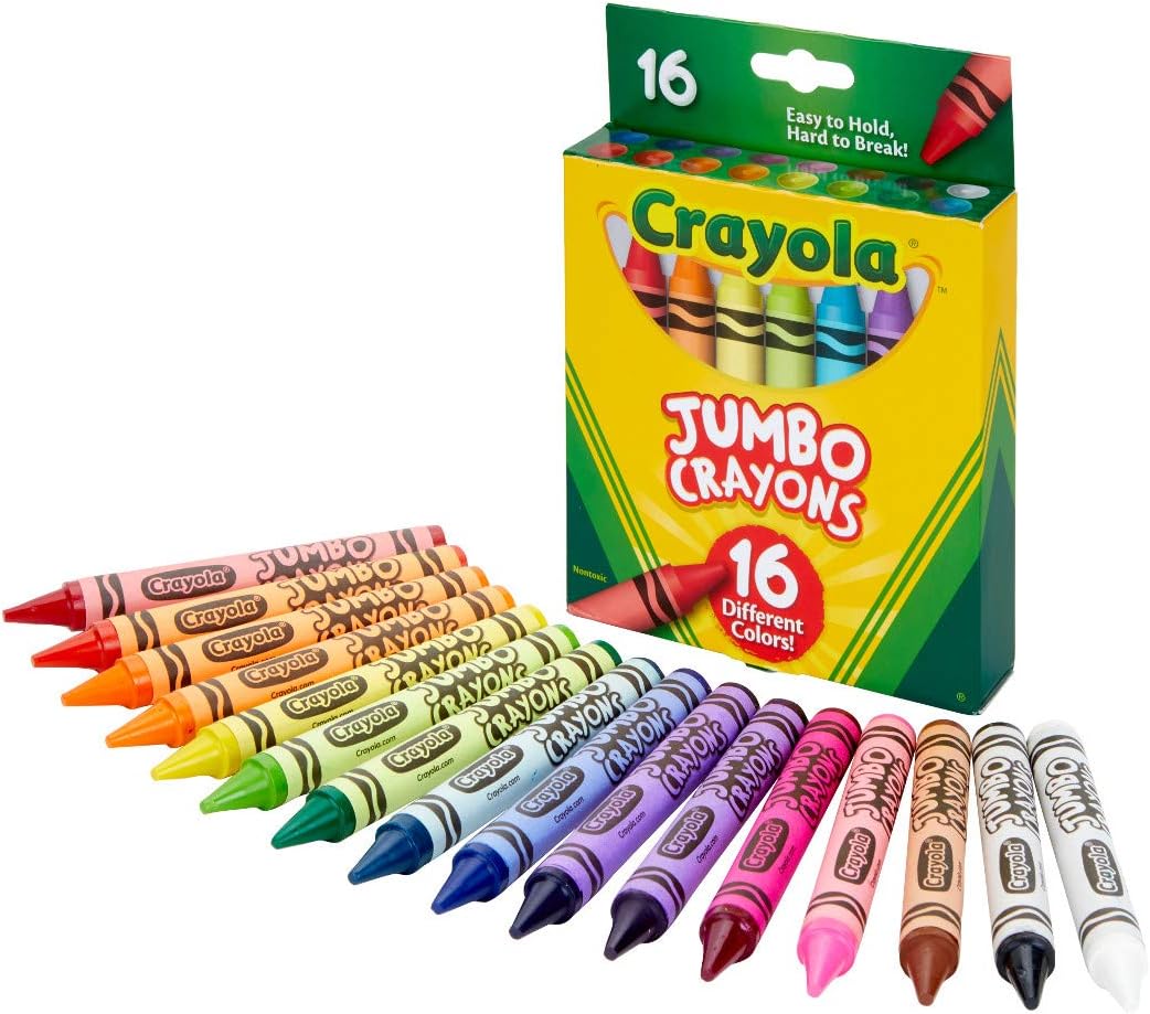 picture Jumbo Crayons For Toddlers crayola jumbo crayons assorted colors great toddler crayons 16 count