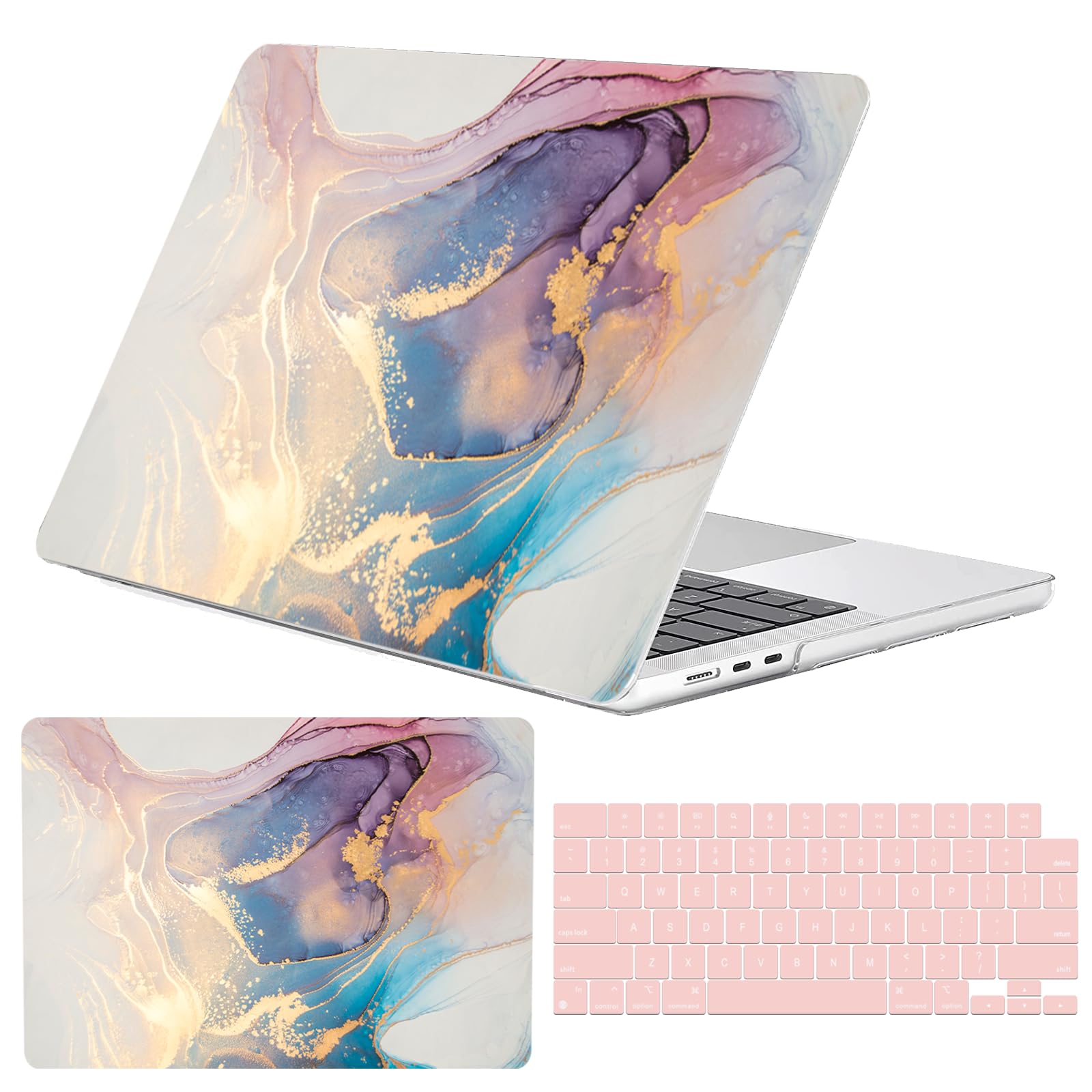 GABraden Compatible with MacBook Air 13.6 inch Case 2022-2025 Release M4 A3240 M3 A3113 M2 A2681,Sturdy Protective Laptop Hard Shell &Keyboard Cover