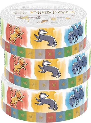 Miniatura 1 de Paper House Productions Harry Potter - Juego de 3 rollos de cinta washi decorativa de papel de aluminio para álbumes de recortes y manualidades,