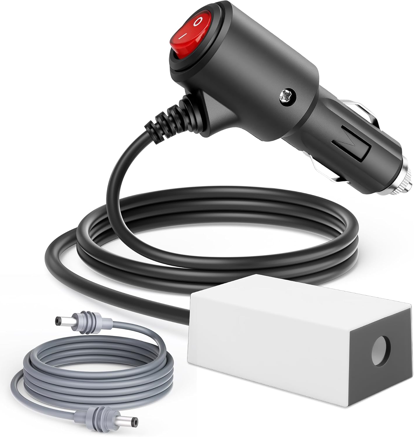 Starlink Mini 12V Car Charger Adapter 12V to 30V Step Up Converter DC Power Supply 30V 2A 60W, 50M/164FT Extended Range No Voltage Drop Waterproof Starlink Mini Cigarette Lighter Adapter with Switch