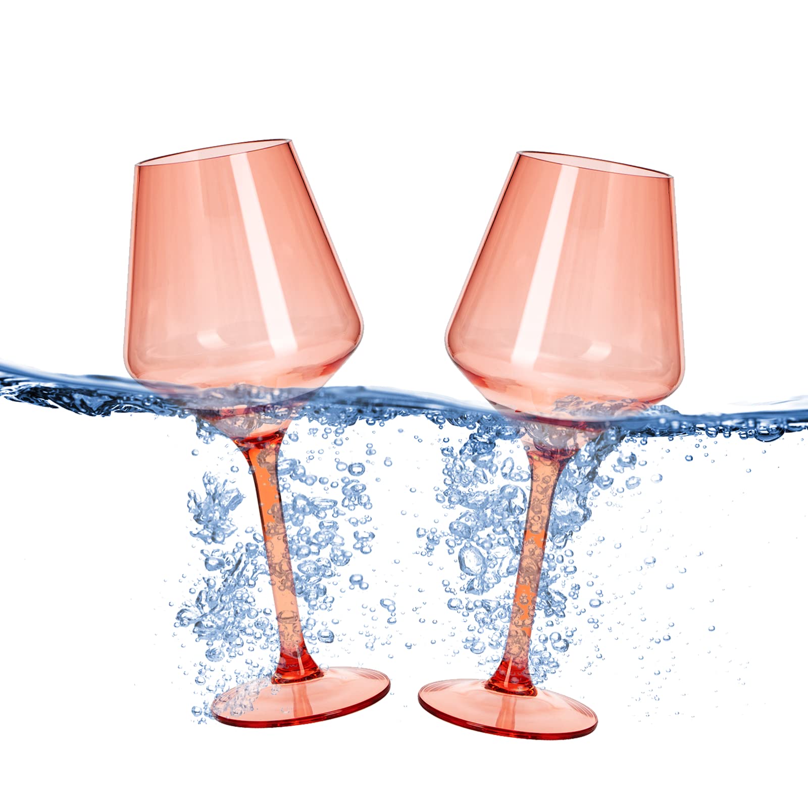 Verres à vin en acrylique incassables pour éviter la casse autour de la piscine