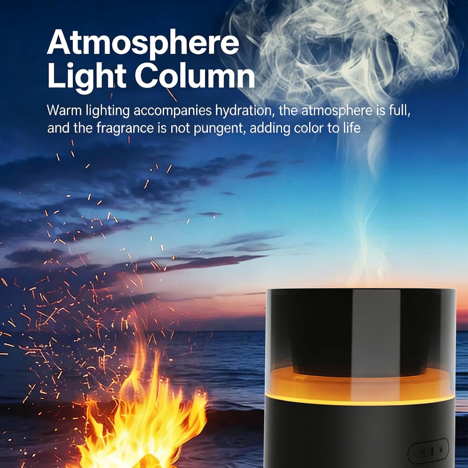 Automatic Vehicle Humidity Absorber with Scent Function 5V USB Powered 2.4MHZ Frequency for Better Tiny Car Humidifier
