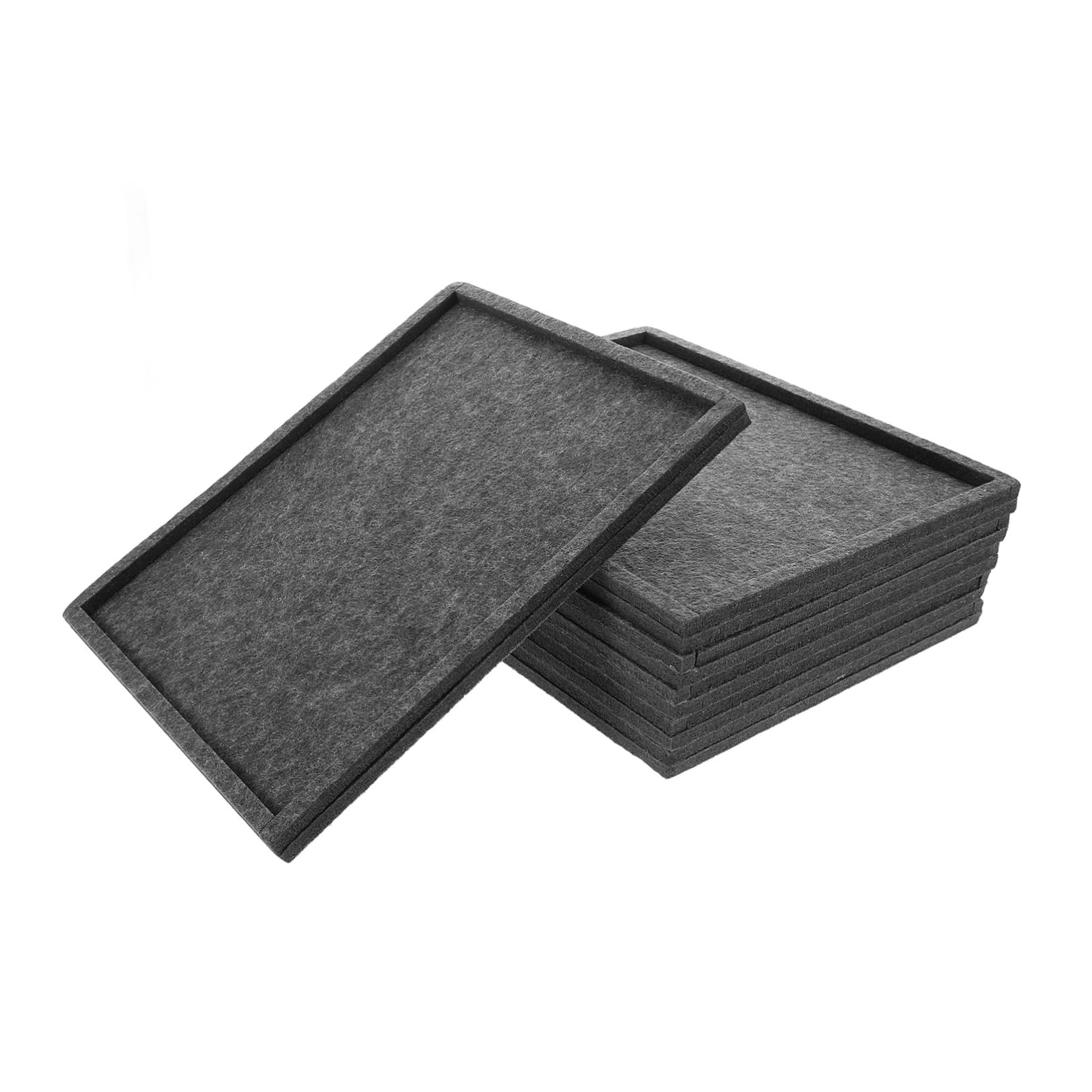 YARNOW 1 Set Felt Puzzle Sorting Tray Stackable Organizer for Up to Puzzle Portable Design Felt Material for Classroom Home Use