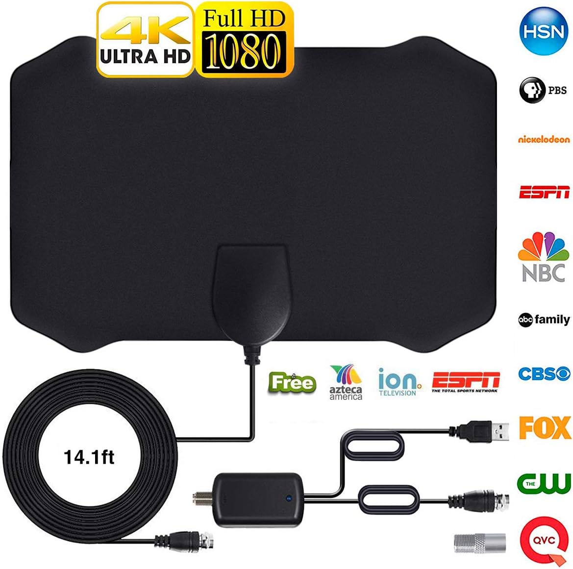 Antenna Digitale TV Ad Alta Potenza 4K25DB, Antenna Da Interno HDTV - Foto 6