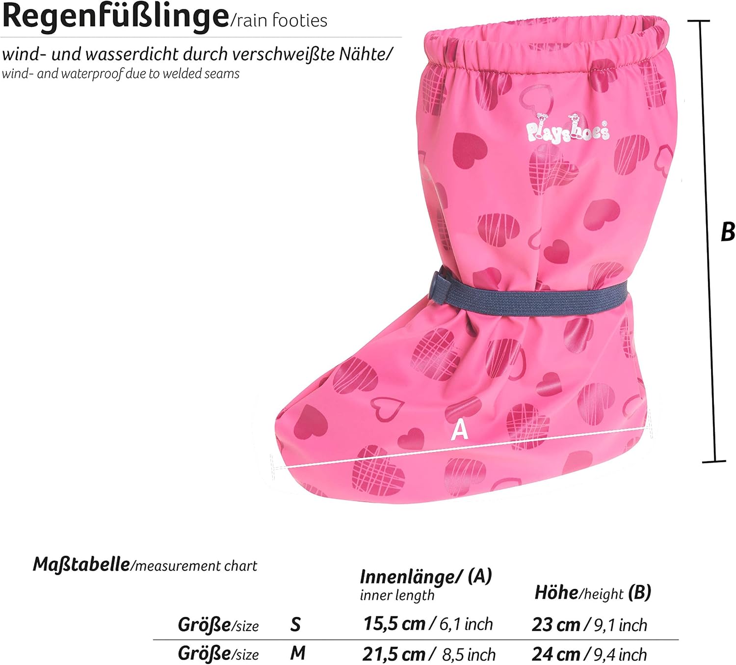 Playshoes Unisex-Child Rain Boots Botas Goma de Caucho Natural