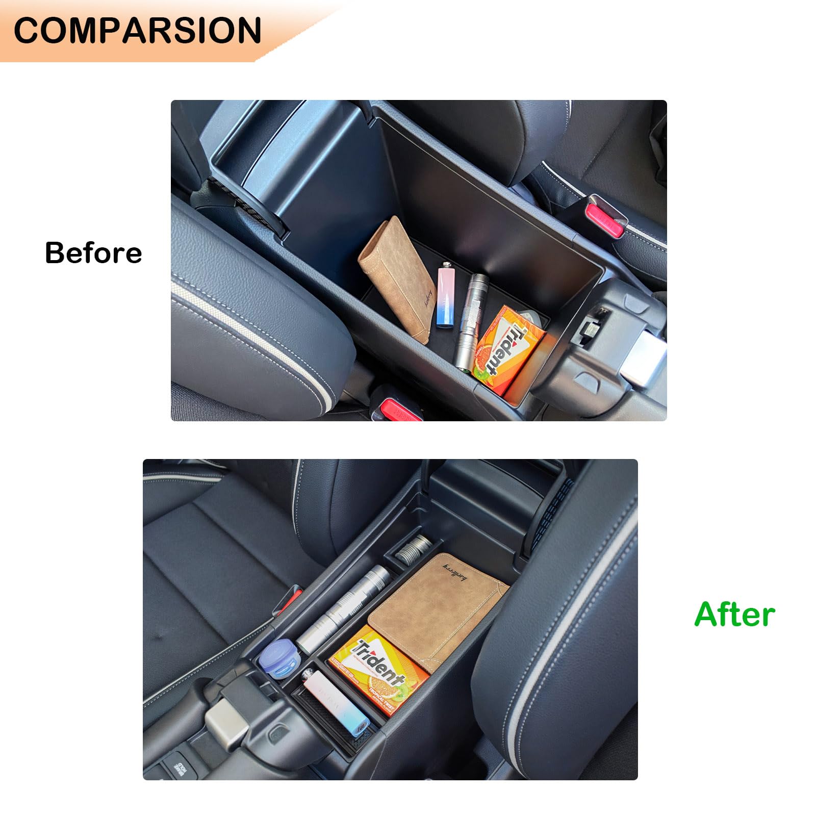 Center Console Organizer Tray Compatible With Honda HR-V - View #5