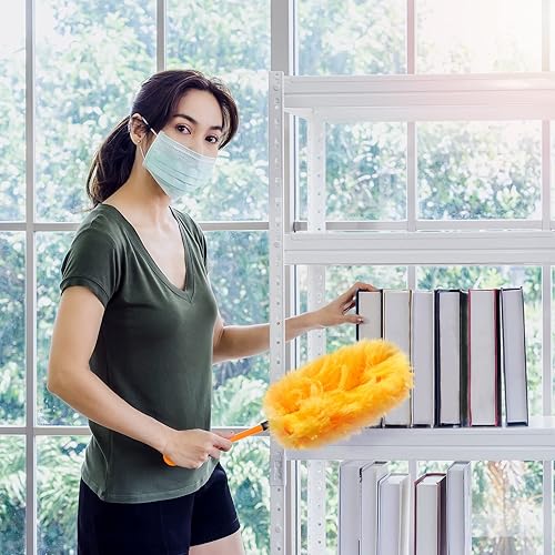 Miniatura 6 de Vesici Recambios de repuesto desechables a granel para limpiar el hogar, oficina, persianas, ventiladores de techo, muebles y más (amarillo, azul,