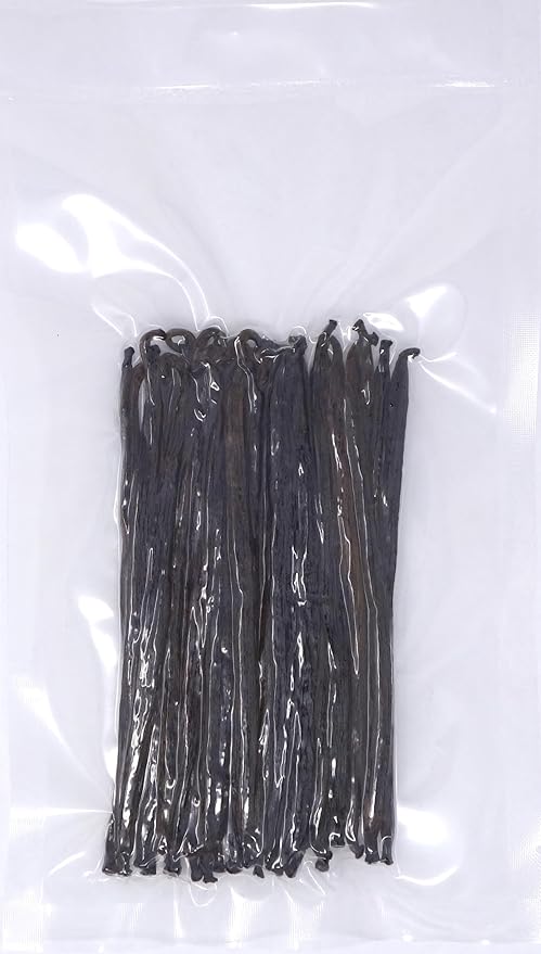 25 Vainas de Vainilla Tahitenses Grado B por Vanilla Products USA miniatura 3