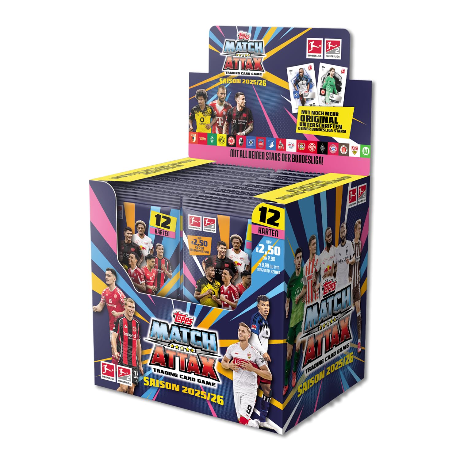 Bundesliga Match Attax 25/26 Display Box 36 Päckchen