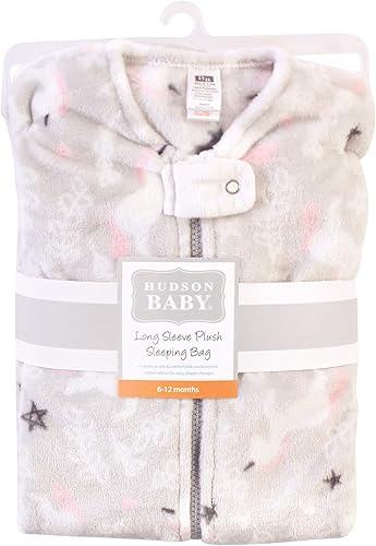Hudson Baby Saco de dormir unisex de felpa para bebé, manta de unicornio caprichoso, 12-18 meses (paquete de 2)