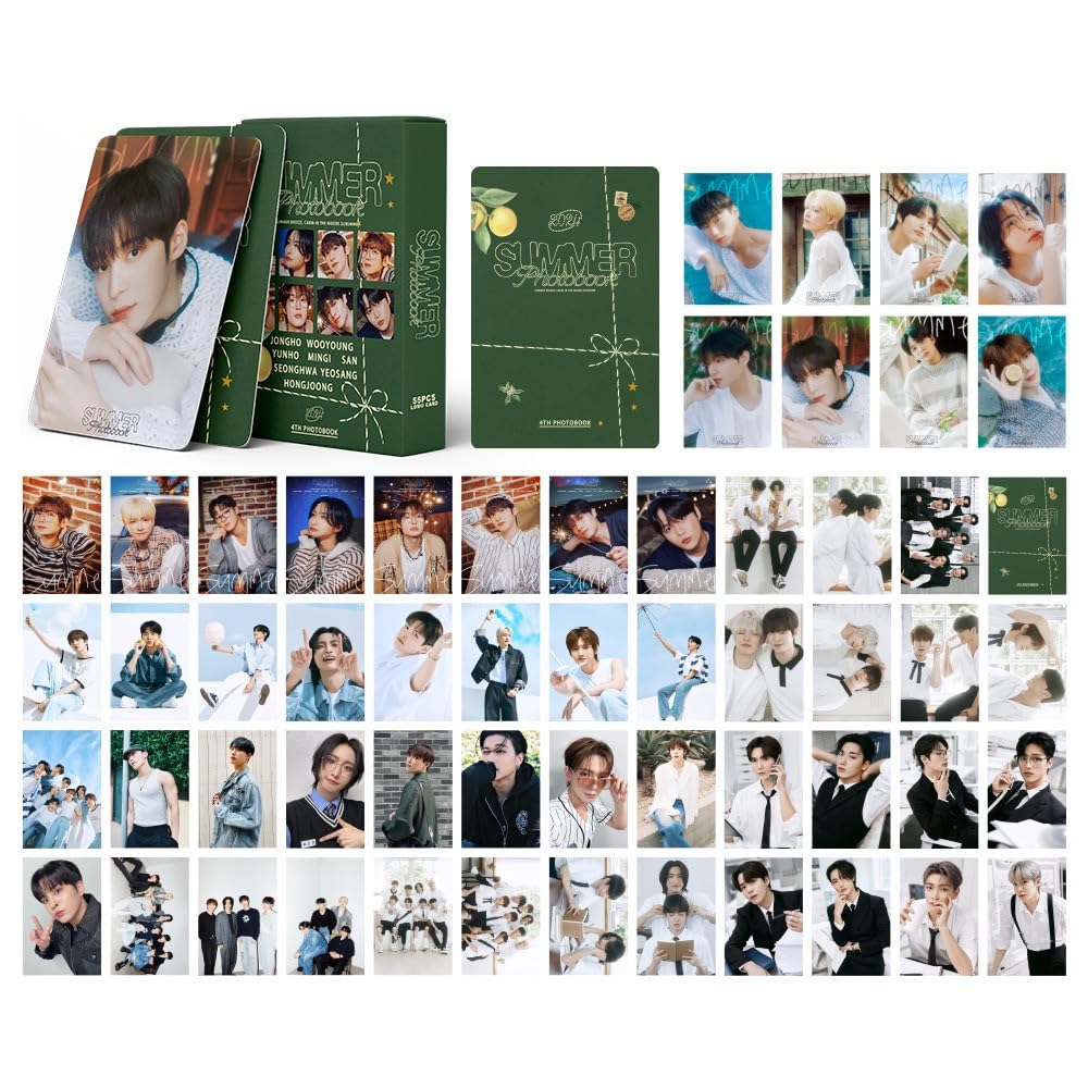 Baosai 55PCS Lomo Cards Album Photocards for Fan Collection(Blue)