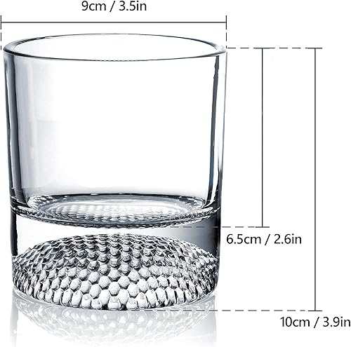 Miniatura 6 de The Wine Savant - Juego de 4 vasos de whisky de bola de golf con forma de bola de golf, piedras de whisky de acero inoxidable, 8 onzas por The Wine