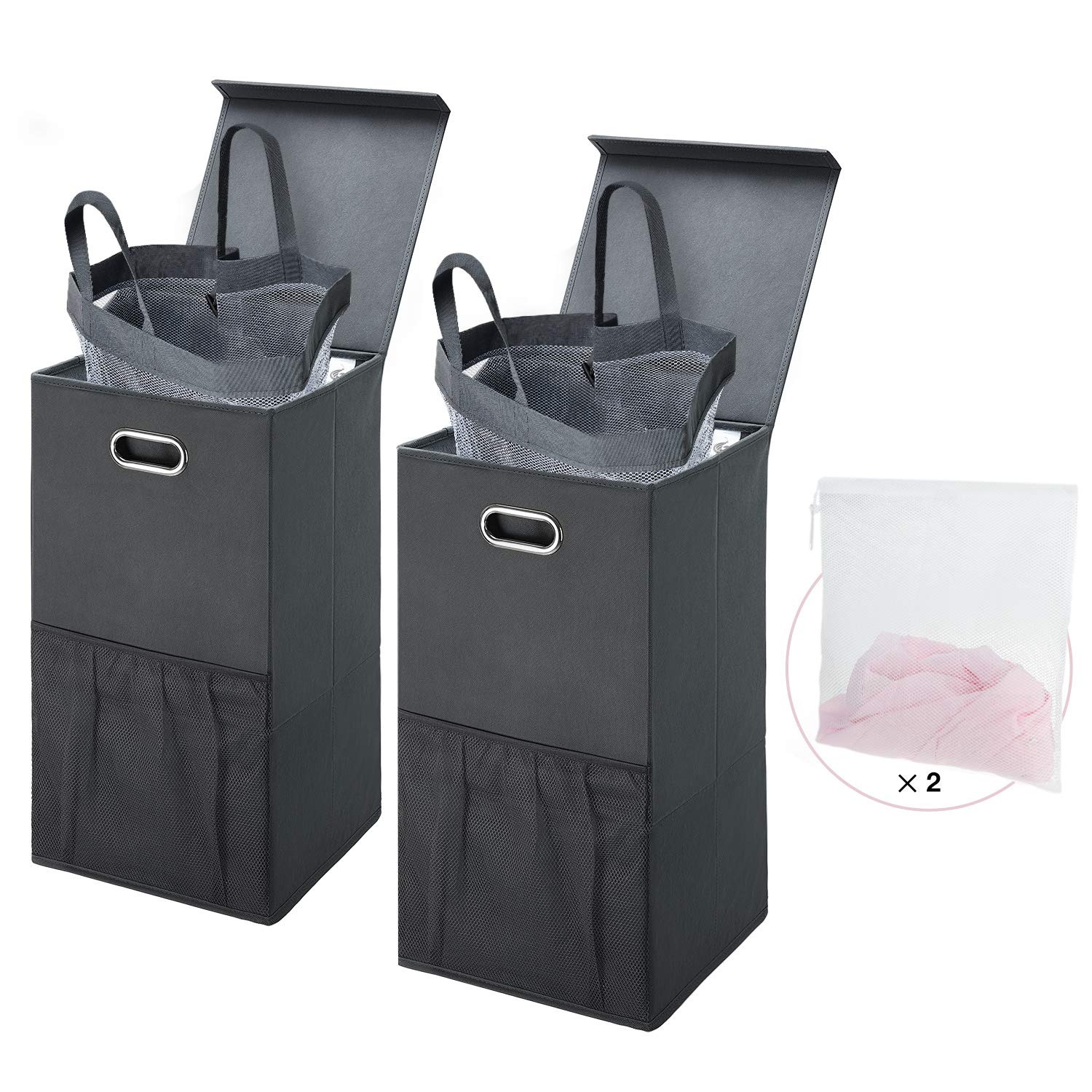 Buy Greenstell Laundry Hamper Basket with Removable Laundry Bags Liners