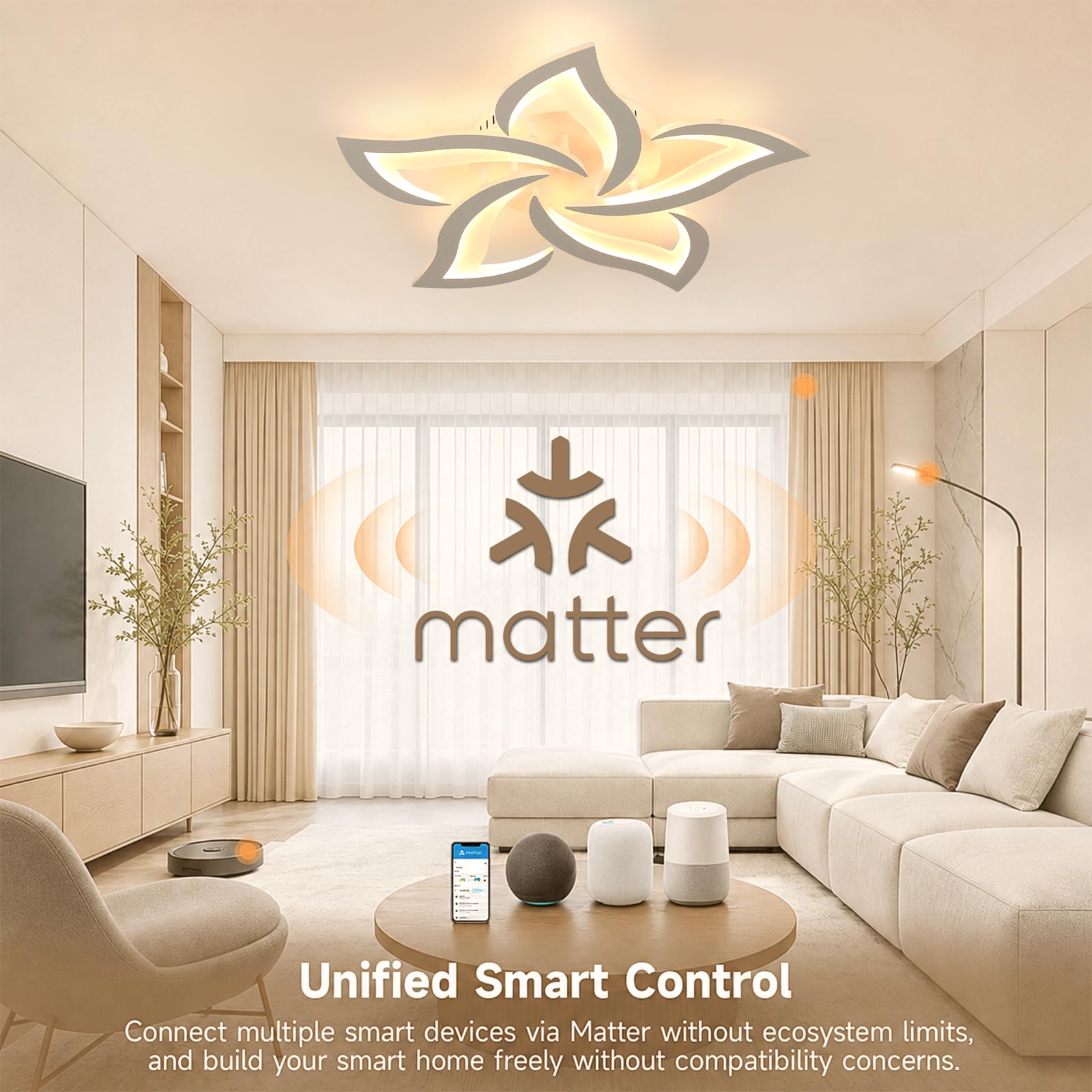 OTREN Plafoniera LED Soffitto Compatibile con Alexa HomeKit e Google Home