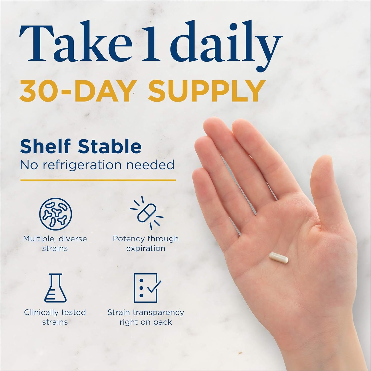 Renew Life Probiotics 30 Billion CFU Guaranteed, 12 Strains, For Men & Women, Shelf Stable, Gluten Dairy & Soy Free, 30 Capsules, Ultimate Flora Extra Care - 60 Day Money Back Guarantee : Health & Household