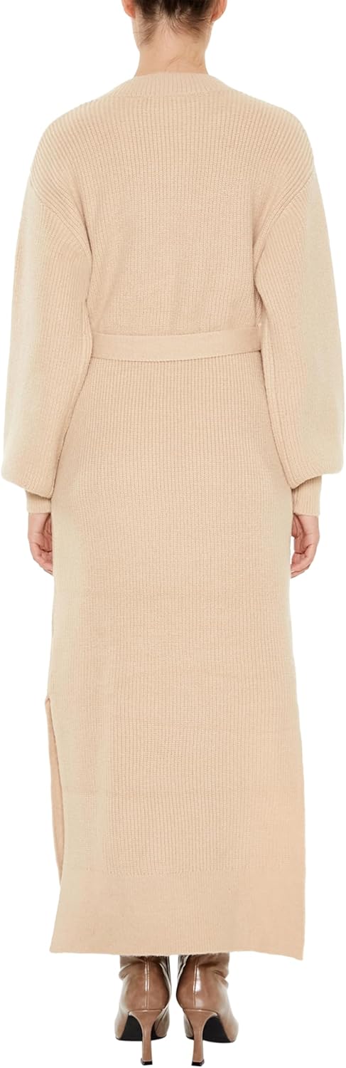 Forever 21 Womens Tie-Front Midi Sweater Dress - Image 4