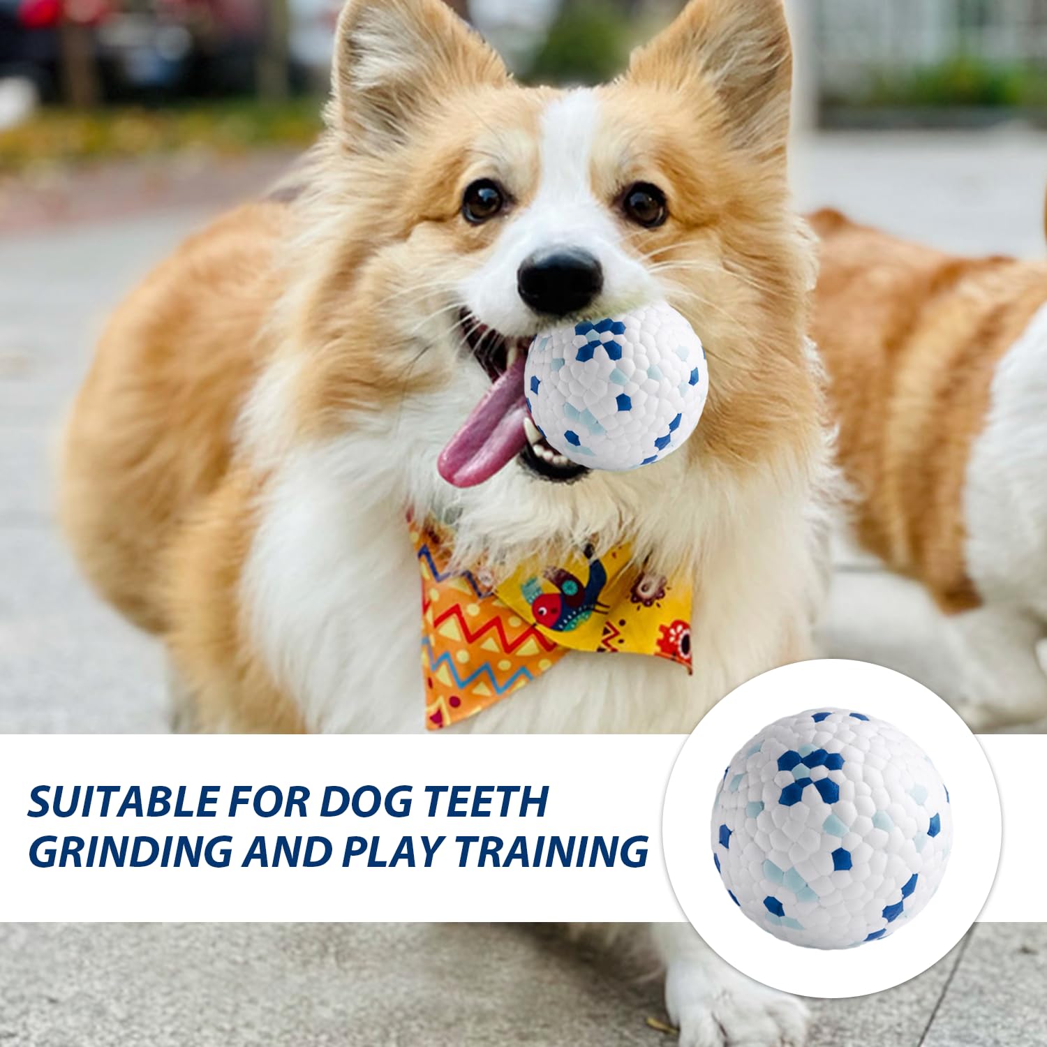 JTMKYO 3-Piece Dog Toy Set, Indestructible Bite-Resistant Pet Balls, Suitable for Teething Exercise & Playing - Image 4