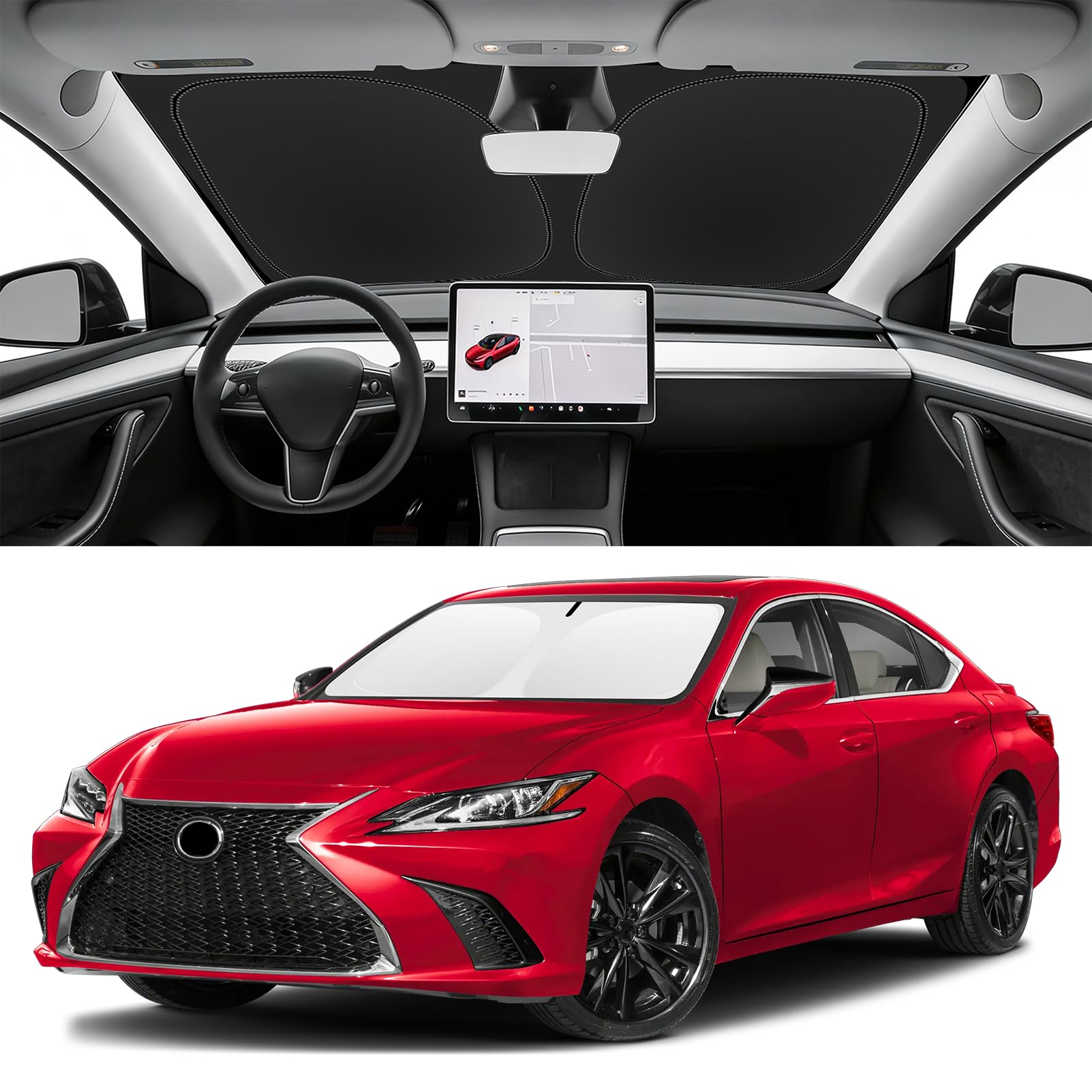 Custom Fit Windshield Sun Shade for Lexus ES 2019-2025