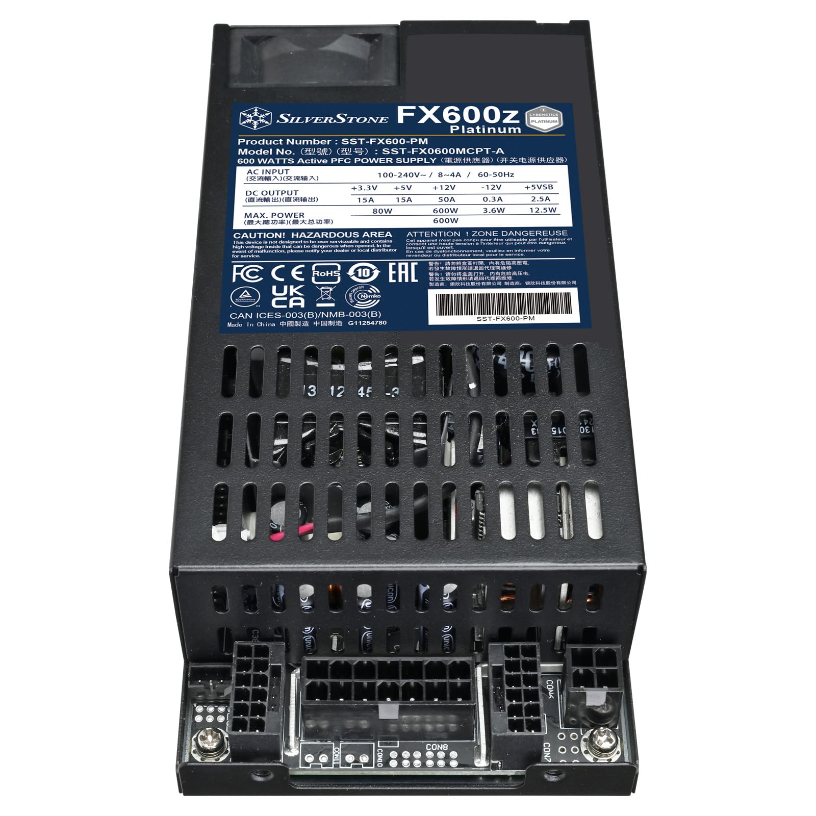 FlexATX電源 SilverStone FX600z platinum Silverstone Technology FX600z Platinum Cybenetics Fully Modular
