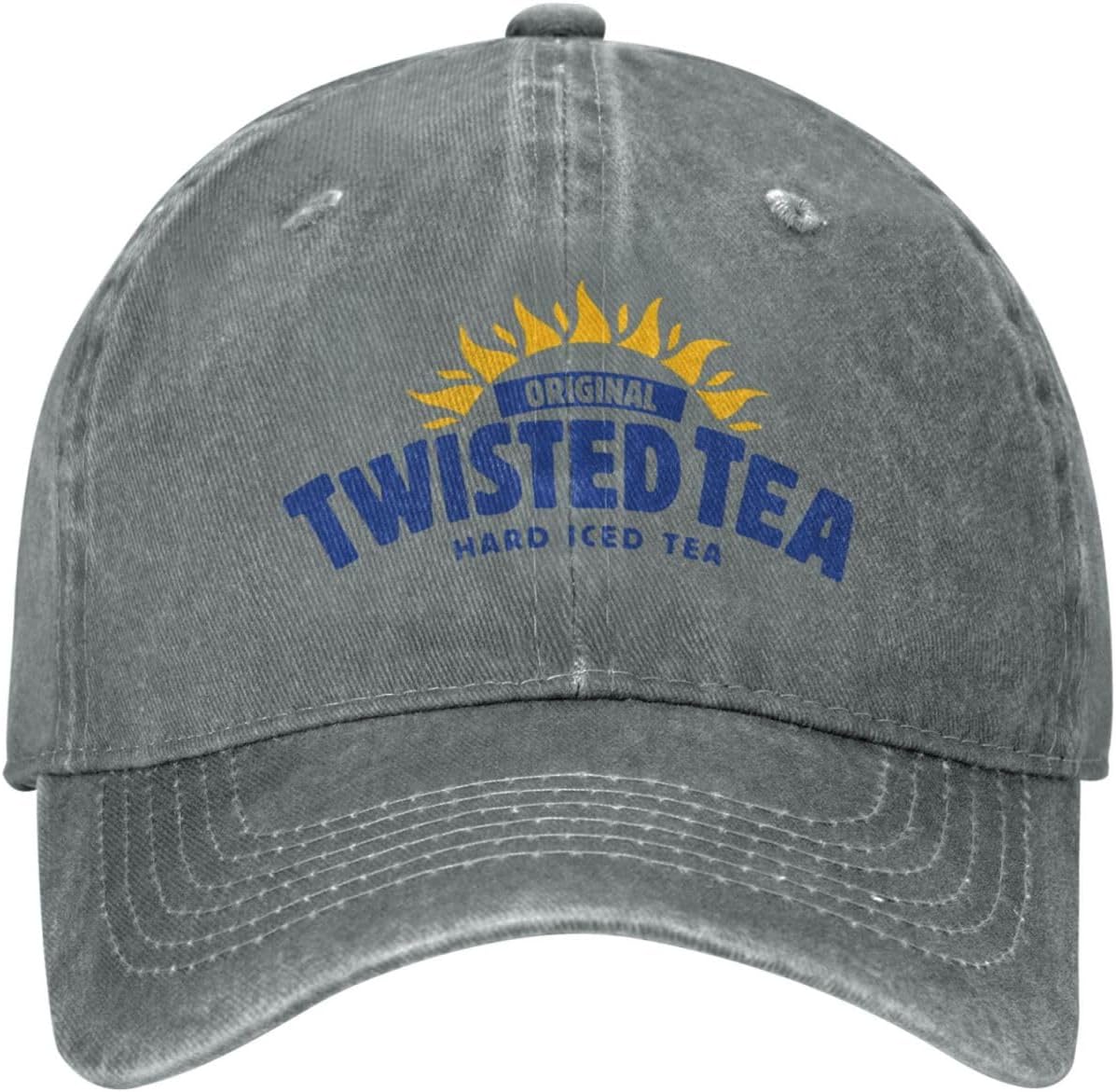 Twisteds Hard Iced Teas Washed Baseball Cap Adjustable Classic Dad Hat Novelty Hip-Hop Hat Funny Trucker Hat for Men Women Gray