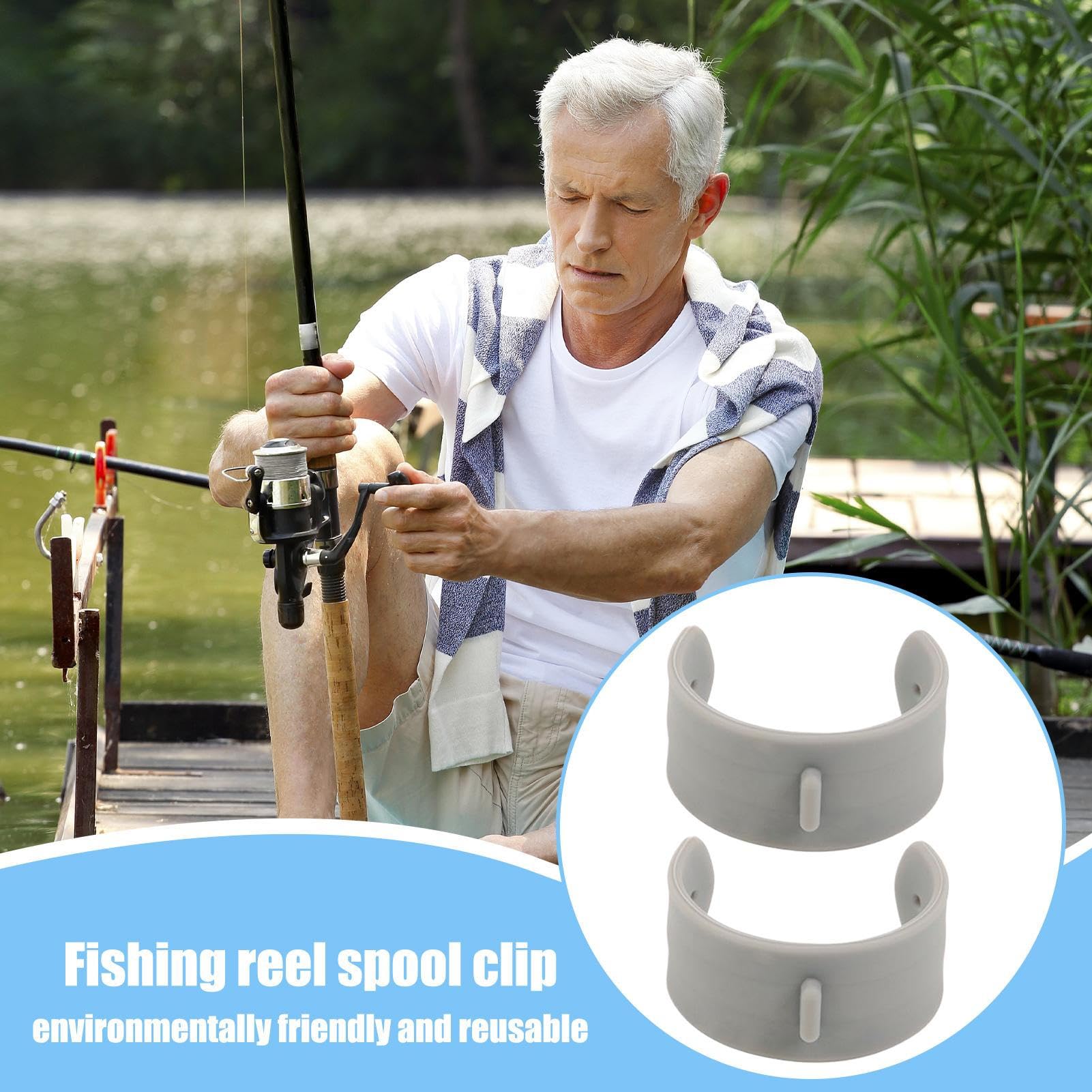 Reel Lines Keeper - Water Drop Wheel Lines Keeper | 2 Pieces High-Elastic Protector for Outdoor Trips Travel Adventures Women Anglers Men