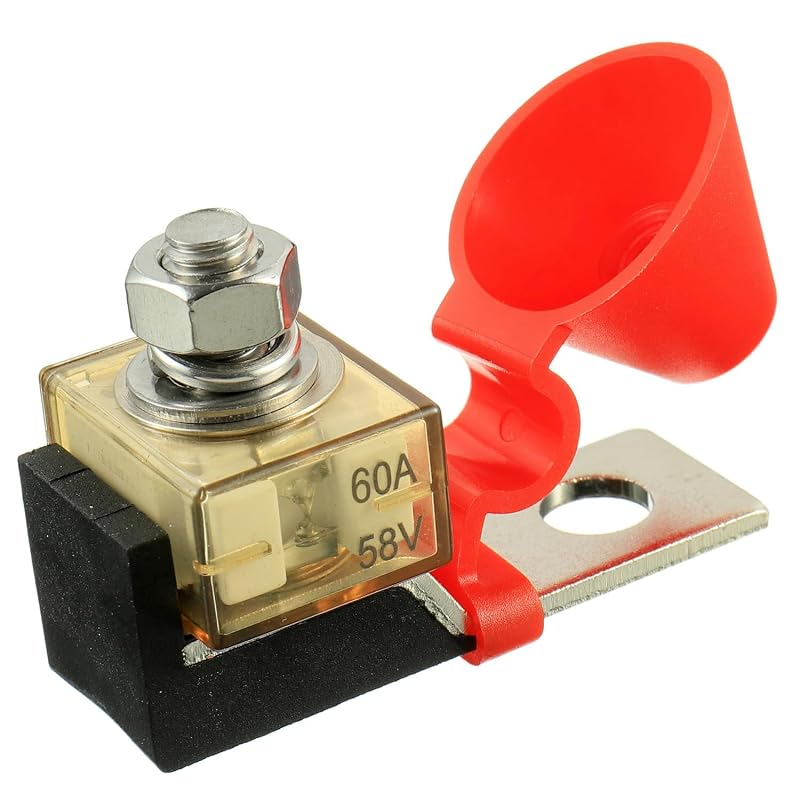 Porta-fusível MRBF HUAREW 60 A para bateria, terminal M8 (5/16") – 1 unidade