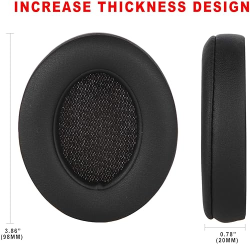 Miniatura 3 de Almohadillas para los oídos, almohadillas de repuesto compatibles con Beats Studio 2 y 3 con cable, almohadillas inalámbricas con espuma