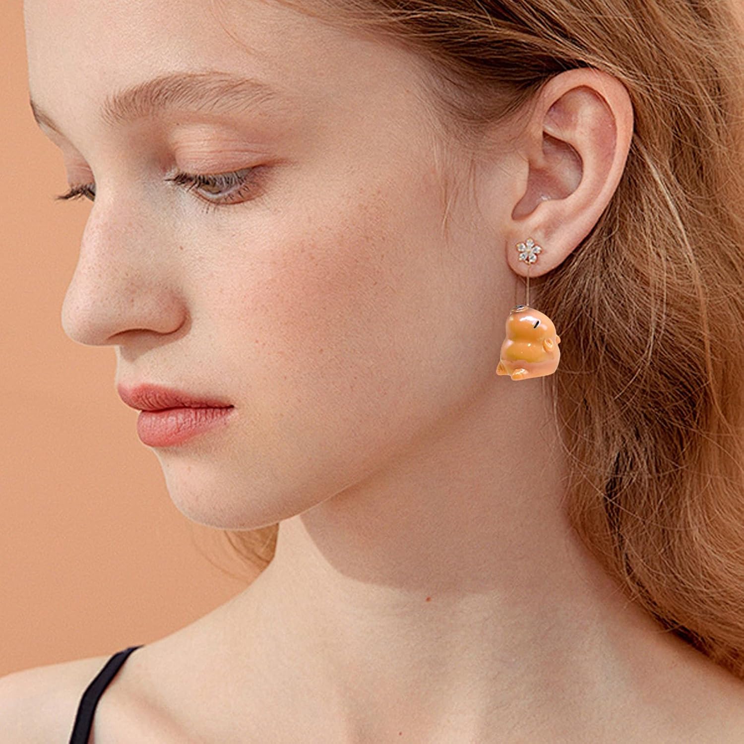 12Pcs 3D Capybara Acrylic Focal Beads for Beadable Pens Cute Animal Spacer Craft Beads for DIY Craft Beadable Pens Bracelet Necklace Earrings Keychain Jewelry Making(6 Design) - Image 6