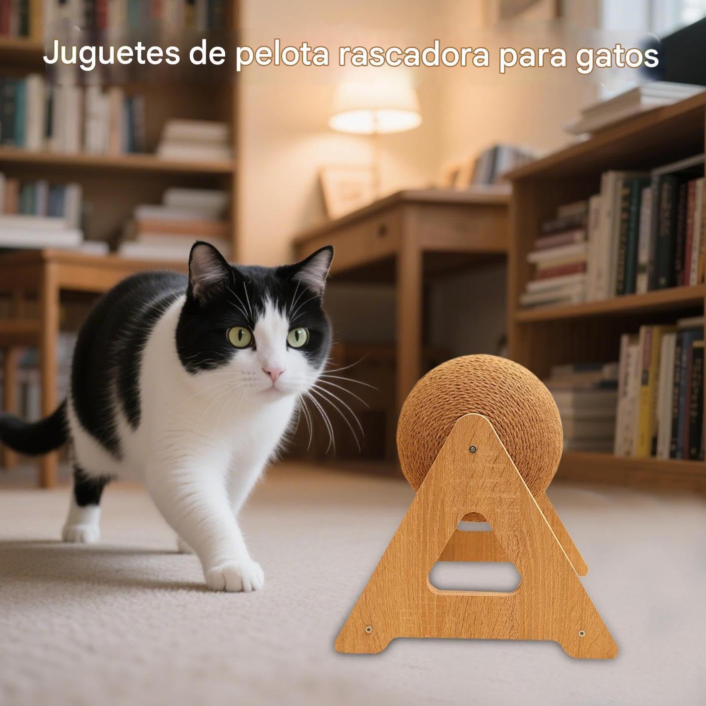 Bola Rascador para Gatos,Esfera para Afilar Uñas | Rascador Resistente para Gatos Conejos Chinchillas Pequeños Medianos Grandes