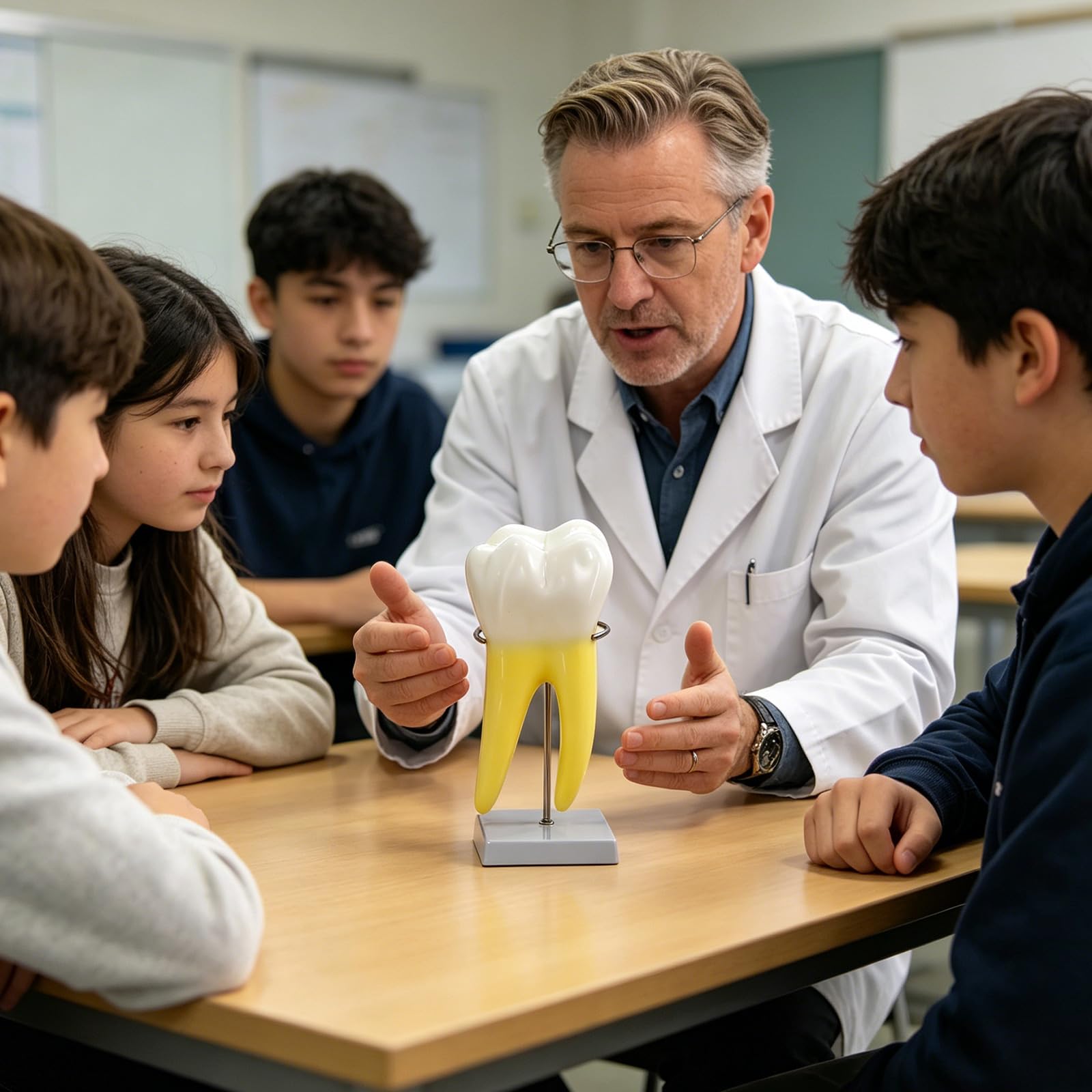 Modello didattico molare Modello anatomico anatomia dei denti molari per uso da parte studenti medicina con struttura robusta e formazione odontoiatrica base