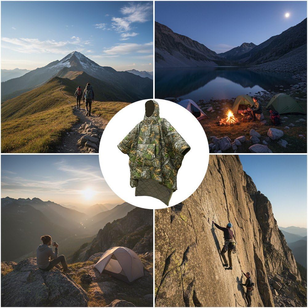 Kompakter, Wasserdichter Biwaksack, Komfortable Und Tragbare Schlafgelegenheit, Synthetischer Faserfüllung Isoliert, Für Eine Person, Ideal Zum Wandern Im Freien