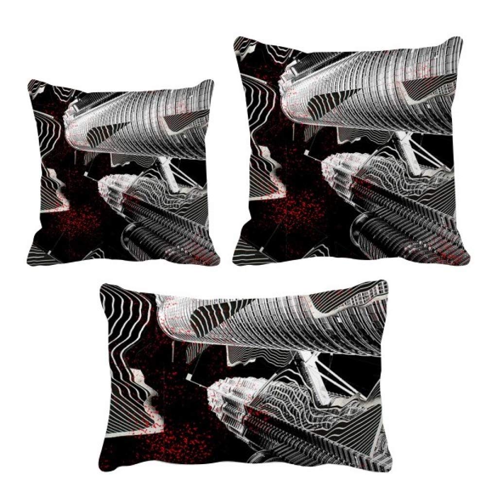 Coussins la vie urbaine avec insert pour decoration canape salon
