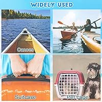 Vista 4 de Paquete de 2 asas de transporte de kayak con accesorios de kayak para kayaks, maleta, equipaje
