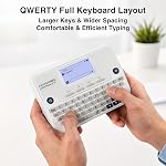 SUPVAN E12 Bluetooth Label Maker Machine with 4 Tapes, Support Keyboard & App with 30+ Fonts and 660+ Icons, Rechargeable Inkless Labeler for Office, Home, Kitchen, School, Organization, White