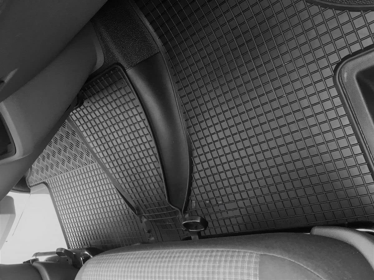 F905274 Tappetini su Misura per Auto in gomma Antiscivolo Compatibile con T6.1 Transporter/Caravelle/Multivan 2/3 posti 2019-2021+ TUNNEL