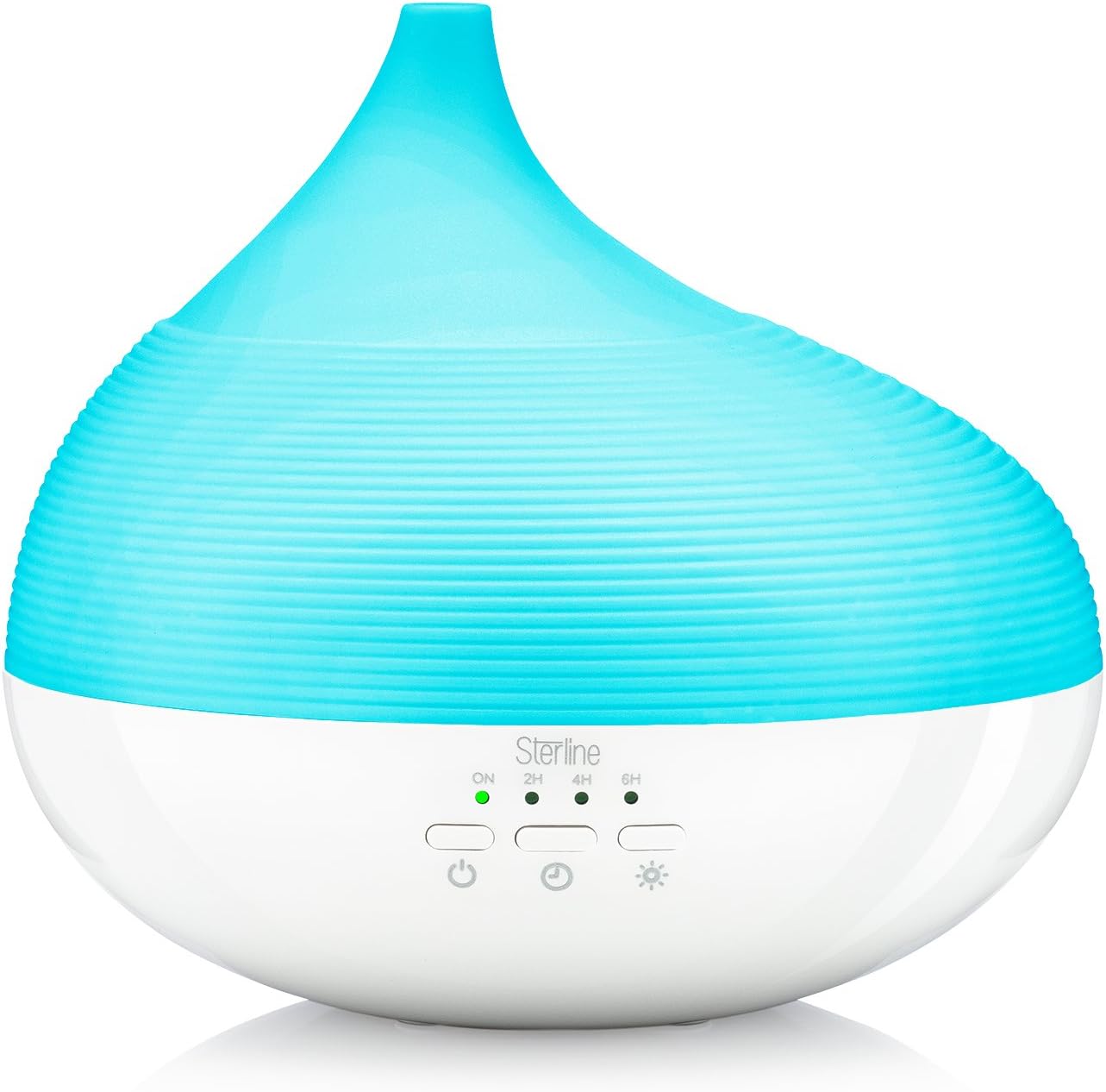 Sterline Ultrasonic Aromatherapy Essential Oil Diffuser, Aroma Humidifier with 300ml Capacity, Cool Mist with Led Changing Light and 3 Timer Settings for Home Office, Yoga Spa, or Bedroom
