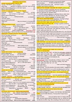 FTS Cessna 172S G1000 Universal Quick Reference Checklists