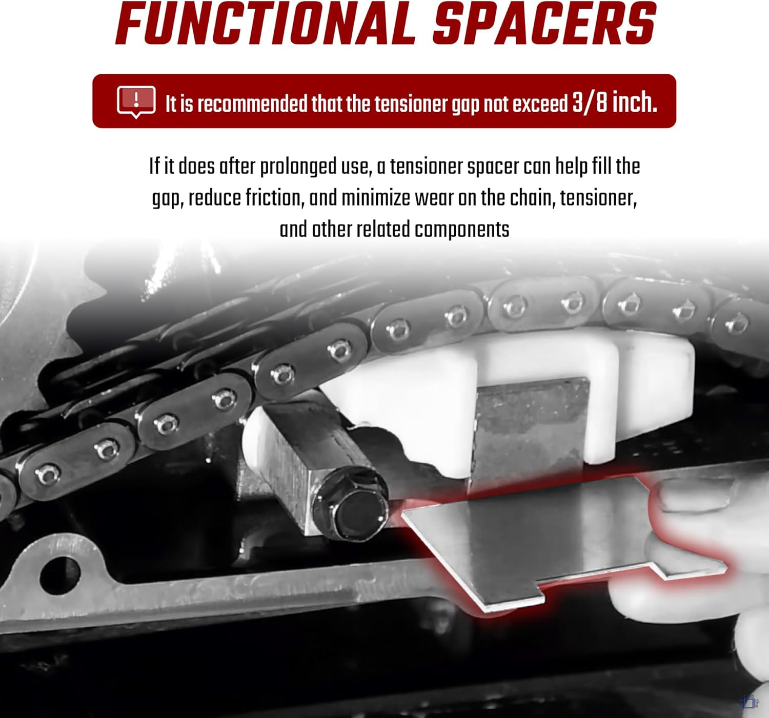 Primary Chain Tensioner Fit for 2007-2017 Harley Big Twin Engine (including 06 Dyna) and 2017-up Milwaukee M8 Touring Softail