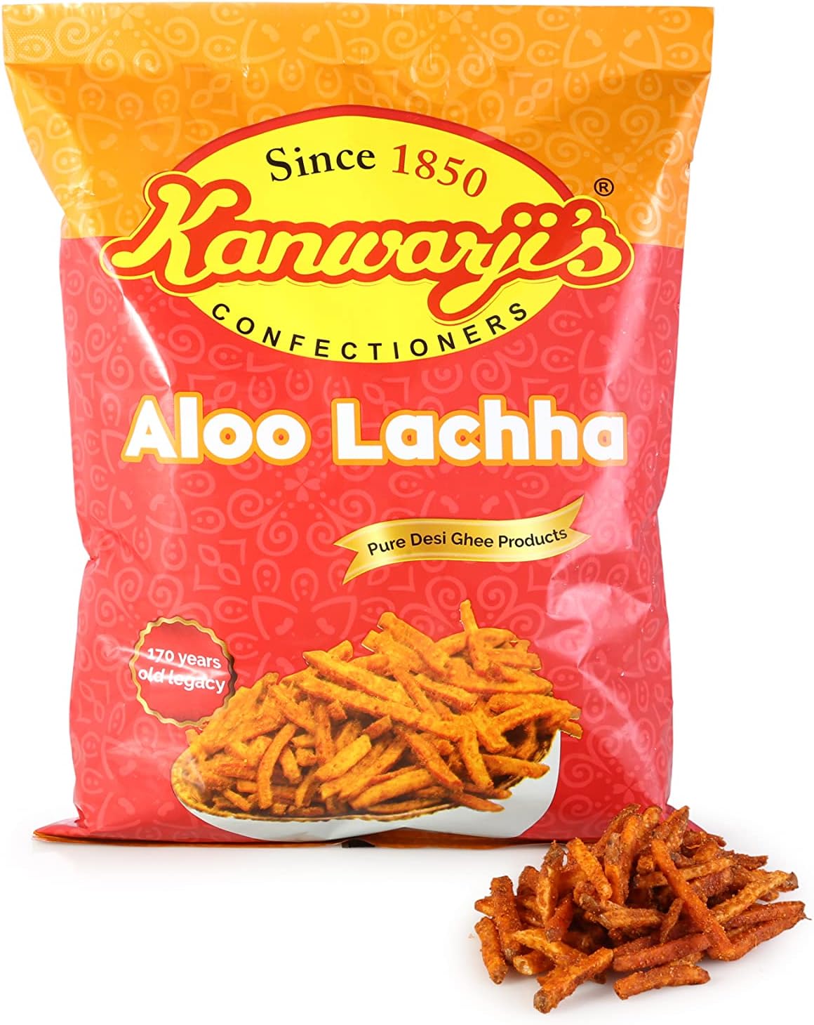 (Medium Spicy)|NAMKEEN LACHCHA|Indian Snacks|Homemade and Ready to Eat Snacks|Aloo Lachha (250gm)