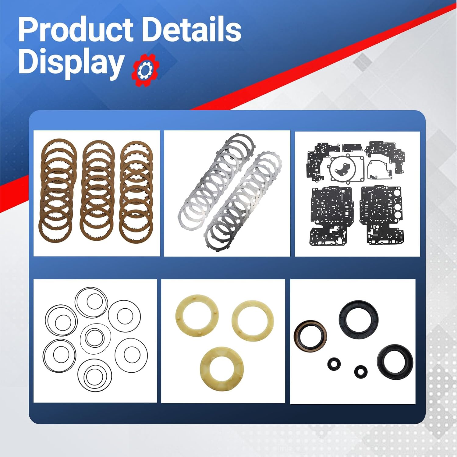 Transmission Overhaul Master Rebuild Kit 03-72LE A43DE A46DE A46DF Compatible with Tracker/Sidekick/Sportage/Vitara/X-90 /XL-7 /Miata MX5 1988-up
