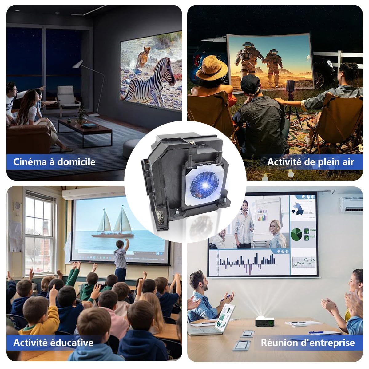 EP80/V13H010L80 Lampada di ricambio per proiettore compatibile con EPSON BrightLink pro 585Wi 595Wi 1420wi 1430wi eb-575wi eb-585w powerlite 570 575w 580 585w con alloggiamento