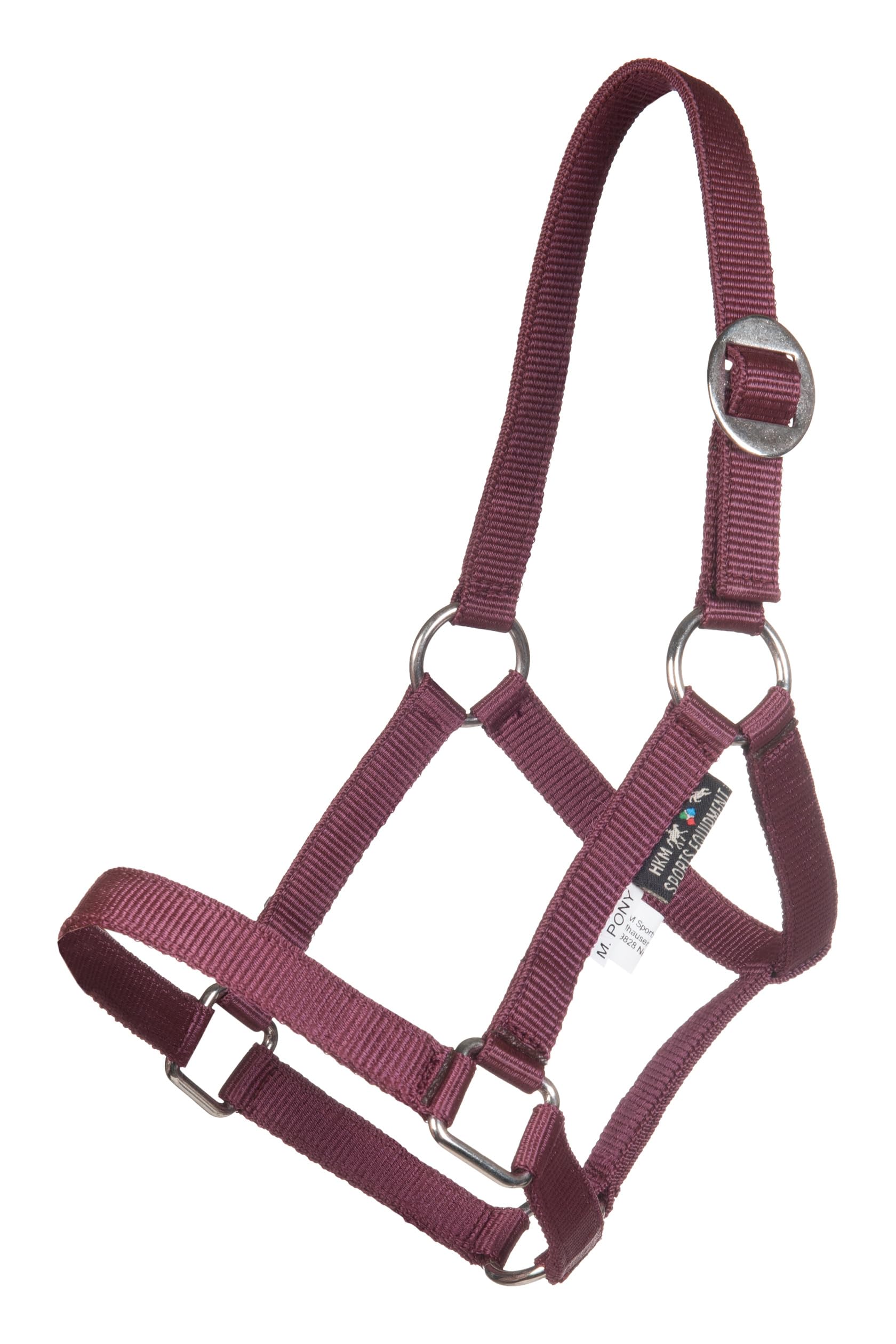 HKM Head collar for Mini-shetty Wine Red — image 1