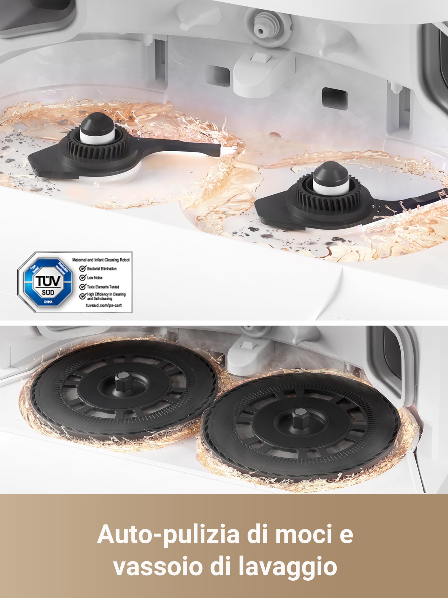 DREAME L40 Ultra Robot Aspirateur Laveur avec Serpilliere Amovible et relevable - Brosse latérale Extensible et relevable -11 0