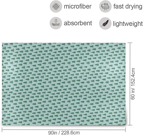 Miniatura 3 de Mantas y mantas de árboles de Navidad con patrón plano, mantas cálidas ultrasuaves para campamento, dormitorio, para uso en todas las estaciones, 60