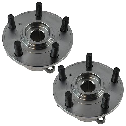 Miniatura 322 de TRQ Juego de 2 rodamientos de rueda delantera y conjunto de cubo compatible con Ford Mustang 2005-2007 2005-2014