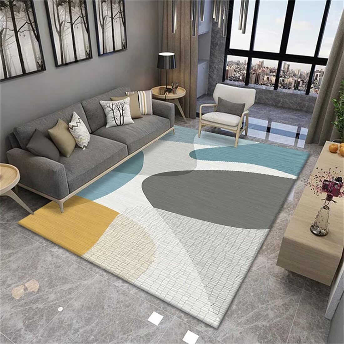 Tapis de jeu enfant pour décoration chambre et coin étude moderne